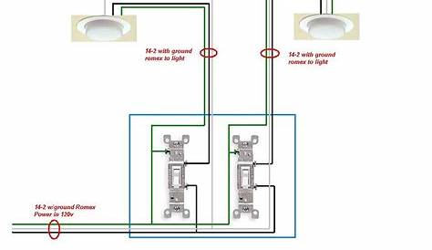 Wiring 2 Lights With 2 Switches