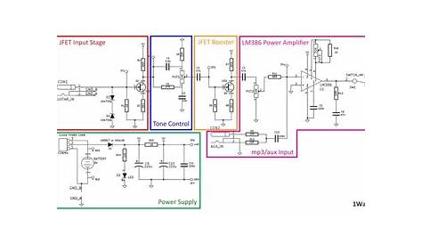 1w amplifier circuit diagram
