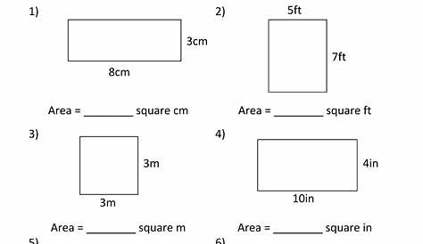 Worksheets Work for Kids | Area worksheets, Area and perimeter, Area