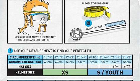 xenith youth helmet size chart