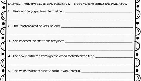 Fragment Run On Complete Sentence Worksheet