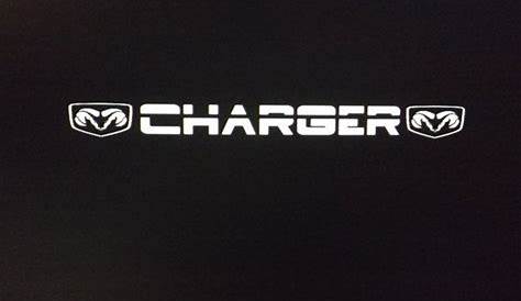 Dodge ChargerLetters With Emblems Vehicle Window by cigprinting
