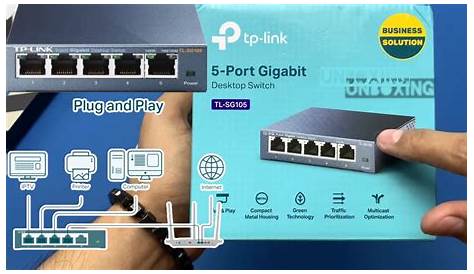 TP-Link TL-SG105 5-Port Gigabit Ethernet Switch - Unboxing Indonesia