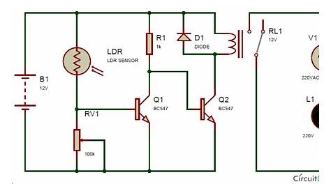 automatic light sensor circuit diagram