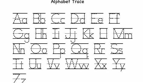 Upper And Lowercase Letters Tracing Worksheets | AlphabetWorksheetsFree.com