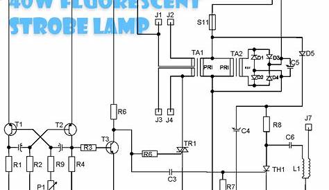 fluorescent lamp schematic diagram