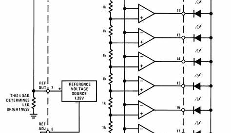 lm324 ic vu meter circuit diagram
