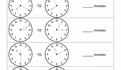clock time worksheets free printable