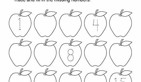 missing numbers worksheet for kindergarten