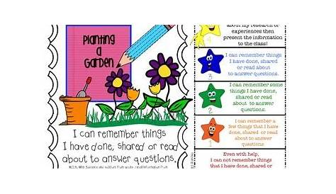 CCSS WRITING Goals with Graphics and Rubrics for First Grade by Betty