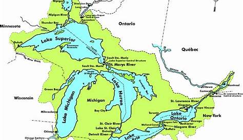10 Best Of Printable Map Of The 5 Great Lakes - Printable Map