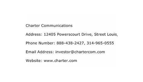 Charter Communications Address, Contact Number of Charter Communications