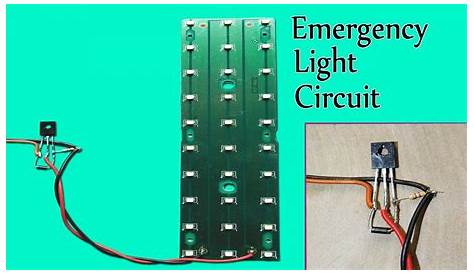 Automatic LED emergency light circuit