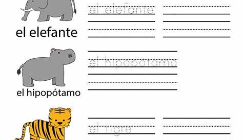 spanish worksheets for kids