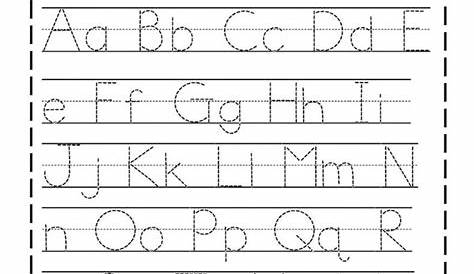 printable handwriting sheets for kindergarten