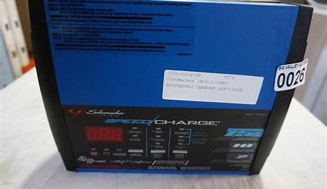 schumacher speed charger 1.5 amp manual