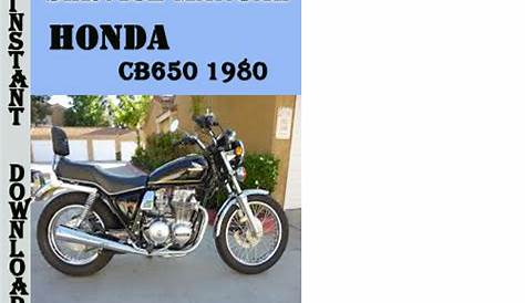 1980 honda cb650 service manual pdf