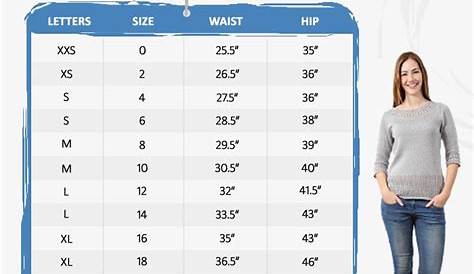Women Pant Size Chart: Conversion & Measurement Guide – SizeEngine