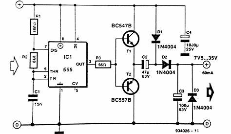 simple ac to dc converter circuit diagram