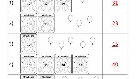 Counting Tens and | 1st grade math worksheets, Math worksheets, Worksheets