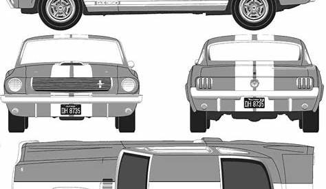 Blueprint of a ford mustang #10 | Ford mustang, Mustang, Mustang drawing