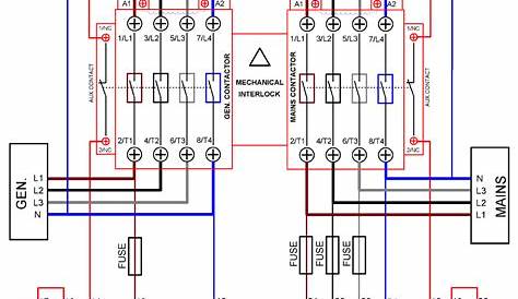 automatic transfer switch schematic