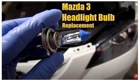 How to change a Mazda 3 Headlight bulb - YouTube