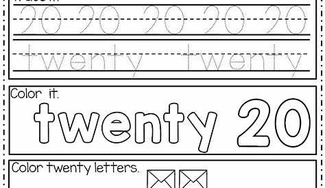 printable number worksheets 1 20