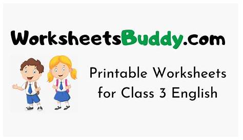 CBSE NCERT Worksheets for Class 3 English - WorksheetsBuddy.com