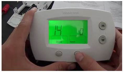 Thermostat Installation : Honeywell FocusPRO 5000 - YouTube