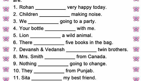 helping verbs worksheets
