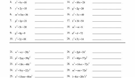 12 Best Images of Factoring Out Monomials Worksheets - Factoring