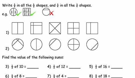 whole numbers as fractions worksheet