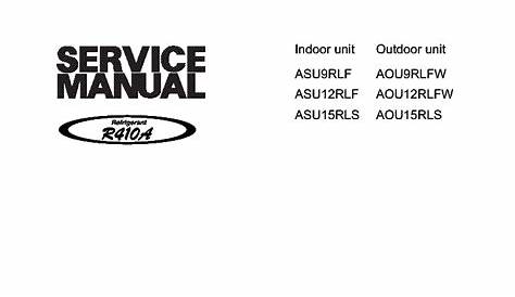FUJITSU ASU9RLF ASU12RLFW ASU15RLS1 Service Manual download, schematics