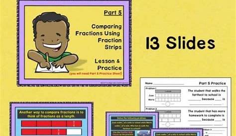 Comparing Fractions Using Google Slides and Virtual Manipulatives - Two