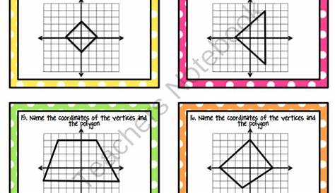 polygons on the coordinate plane worksheet