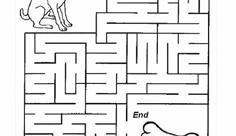 maze worksheet for toddlers