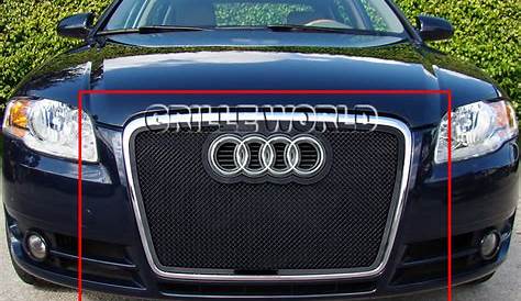 Fits 2006-2007 Audi A4 Model Black Stainless Steel Mesh Grille Grill | eBay