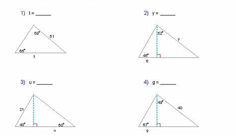 math worksheet trigonometry
