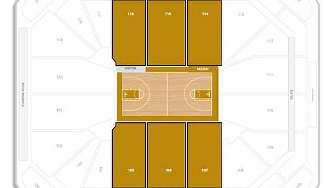 Lower Level Side - Mizzou Arena Basketball Seating - RateYourSeats.com