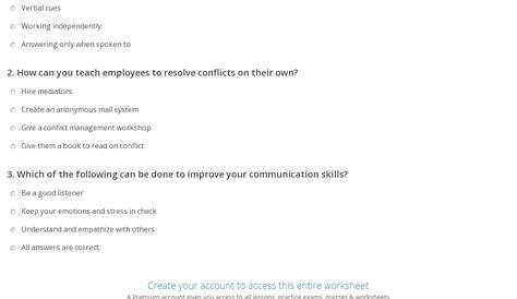 Quiz & Worksheet - Effective Group Communication Skills | Study.com