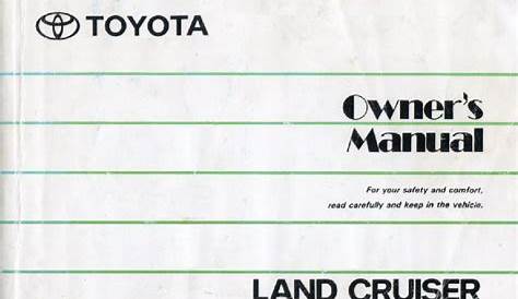 1997 toyota land cruiser repair manual pdf