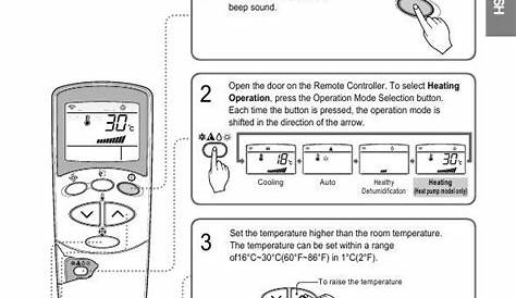 comfort aire mini split remote manual