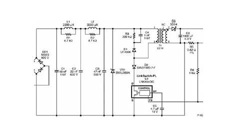 LED Driver using LNK454DG Circuit Diagram