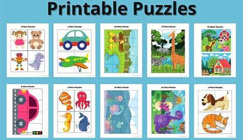 Puzzle Worksheet For Kindergarten - Printable Kindergarten Worksheets