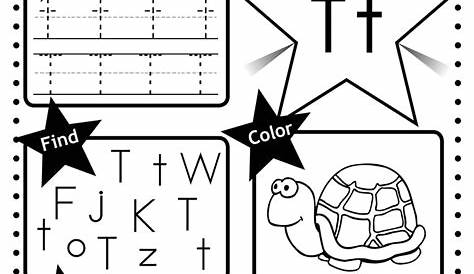 Letter T Worksheet: Tracing, Coloring, Writing & More! – SupplyMe