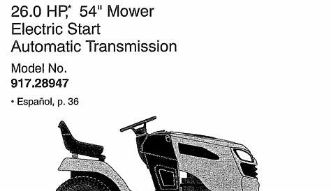 Craftsman drm 500 riding lawn mower manual - broasset