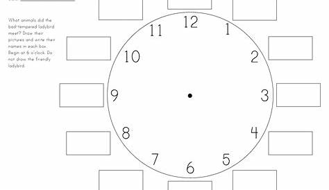 Blank Clock Face Worksheets to Print | 101 Activity