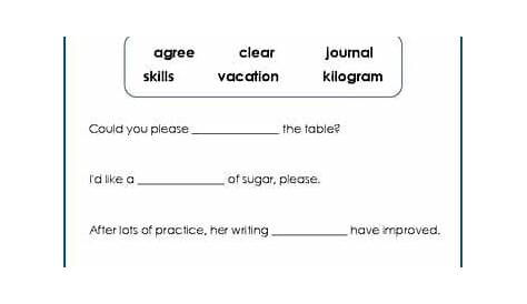 Vocabulary and sentences worksheets for grade 2 | K5 Learning