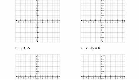 Graphing Linear Equations Worksheets with Answer Key